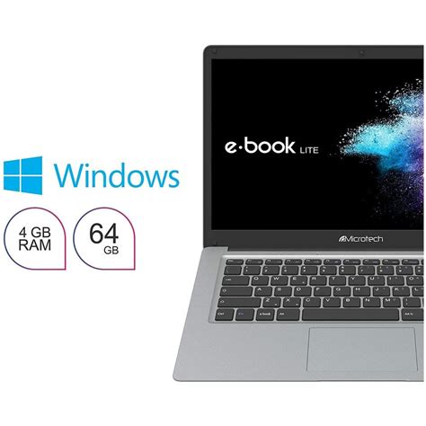 Microtech Notebook E Book Lite Monitor Full Hd Intel Celeron