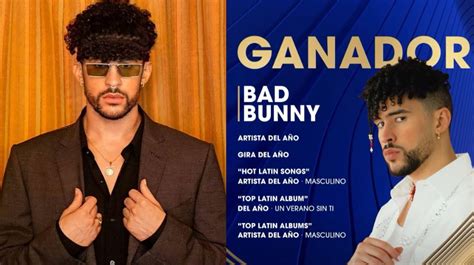 Bad Bunny Arrasa En Los Premios Billboard De La Música Latina 2022