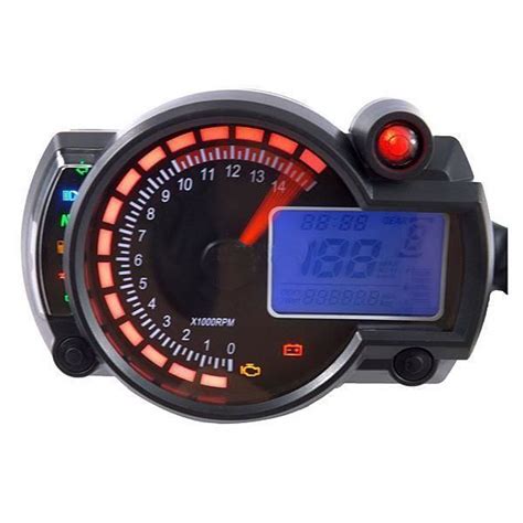 Moto réglable Compteur de vitesse numérique LCD compteur kilométrique