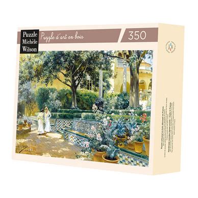 Puzzle en bois 350 pièces Les jardins de l alcazar Puzzle Michèle