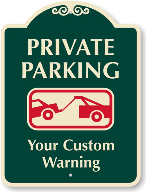 Custom Metal Designer Signs Myparkingsign