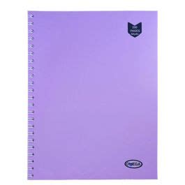 Cahier Wiro Omega Pages A G Avec Couverture Plastique Violet