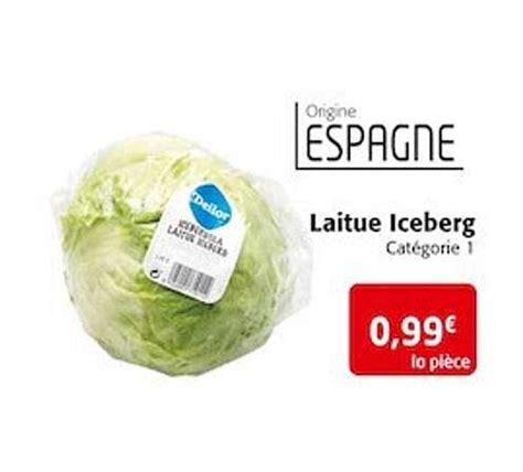 Promo Laitue Iceberg Chez Colruyt Icatalogue Fr