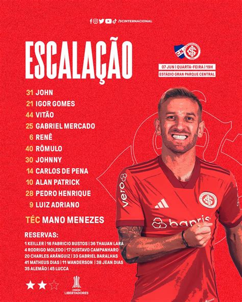 Sport Club Internacional On Twitter INTER CONFIRMADO