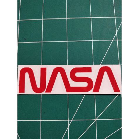 NASA Cutout Vinyl Sticker For Motorcycle Machine Cut Shopee