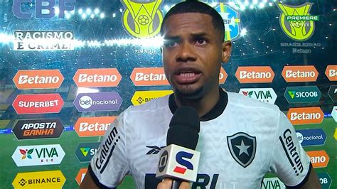 J Nior Santos Dedica Gol A Tiquinho E Avalia Vit Ria Do Botafogo Sobre