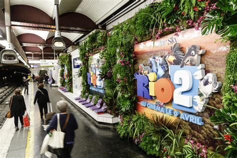 La station Opéra envahie par la forêt Amazonienne du film RIO 2 KULTT