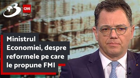 Ministrul Economiei Despre Reformele Pe Care Le Propune FMI Anul