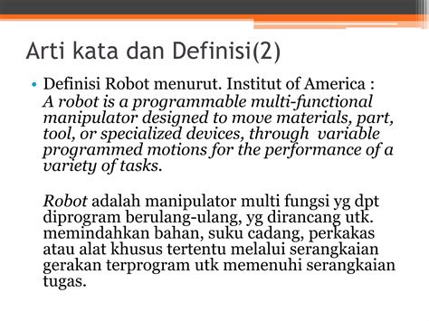 Pengenalan Dasar Robotika Ppt