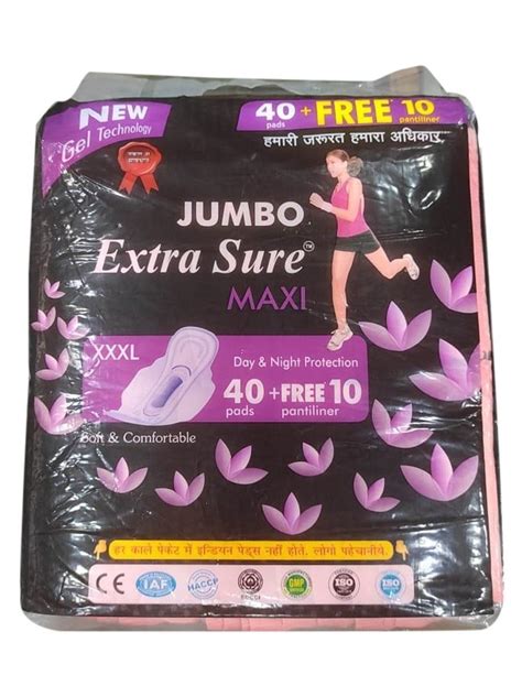 Jumbo Extra Sure Maxi Sanitary Pad At Rs Packet Sanitary Pad In