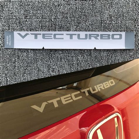 Genuine Cdm Vtec Turbo Emblem For Honda Civic Fk Fk Fc Type R Window