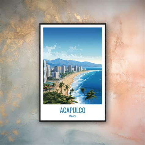 Acapulco Poster Acapulco Print Acapulco Decor Mexico Print - Etsy