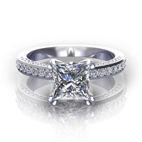 Princess Cut Engagement Rings - Jewelry Designs