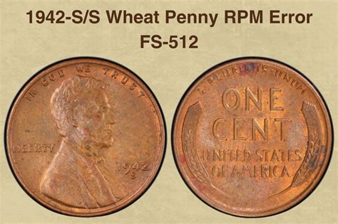 1942 Wheat Penny Coin Value Errors List D S And No Mint Mark Worth