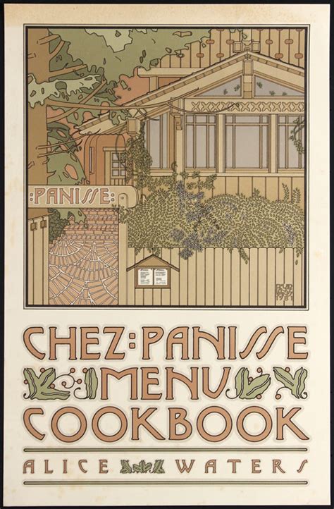 David Lance Goines Chez Panisse Menu Cookbook Poster