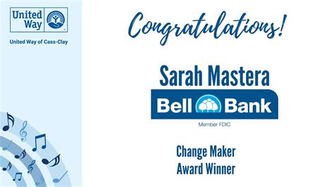 United Way Change Maker Award Music Video Congrats To Sarah Mastera