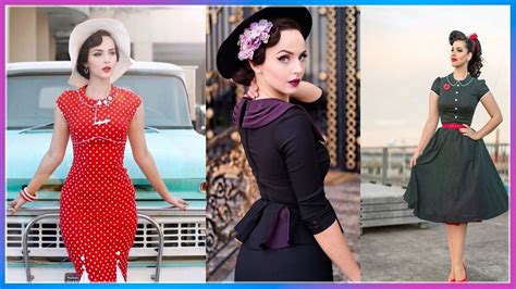 Espectacular Moda Retro Para Mujer Youtube