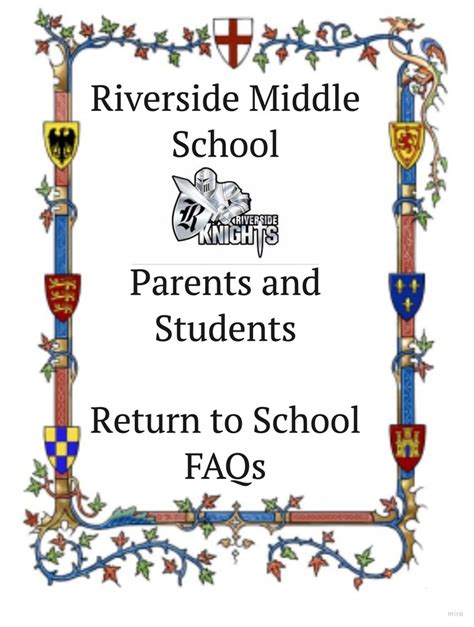 Riverside Middle School Return to School FAQs | Riverside Middle School