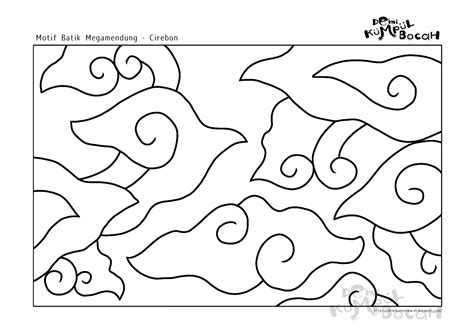 Mewarnai Motif Batik | Buku mewarnai, Lembar mewarnai, Gambar mudah ...