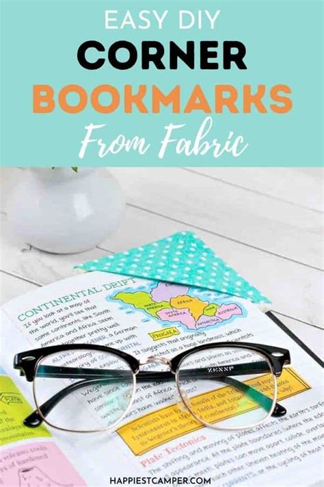 Easy DIY Corner Bookmarks From Fabric