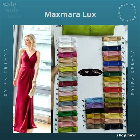 Jual Kain Maxmara Premium Kain Maxmara Lux Kain Maxmara Silk Polos