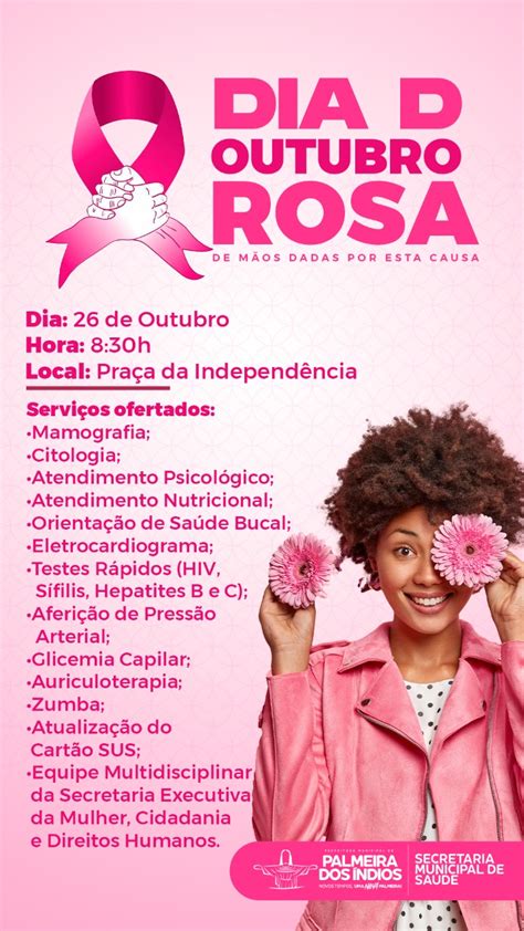 Secretaria De Saúde Realiza Dia D Do Outubro Rosa Nesta Quarta 26 Em