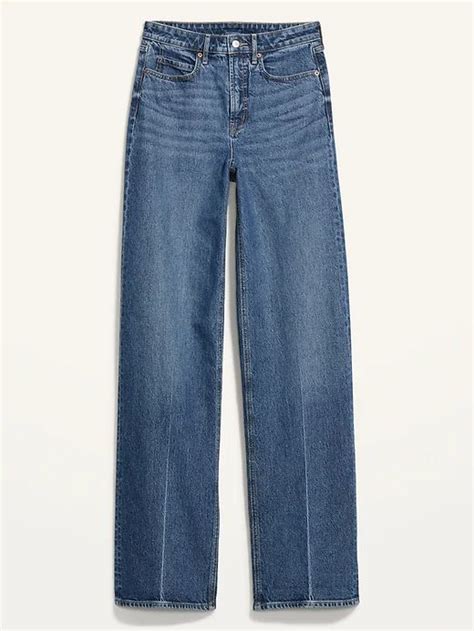 Extra High Waisted Sky Hi Wide Leg Jeans Old Navy Women Jeans Wide