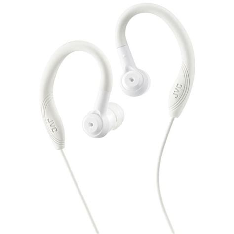 Jvc Ha Ec10w Sports In Ear Headphone With Over Ear Clip White On Onbuy