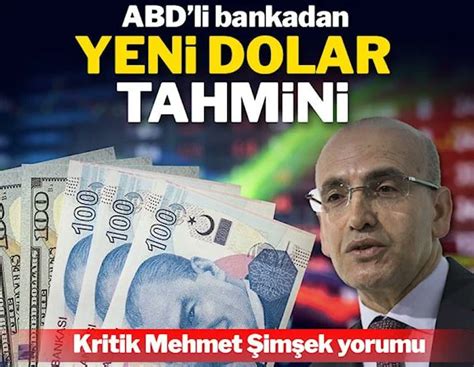 S Zc On Twitter Goldman Sachstan Yeni Dolar Tl Tahmini Https