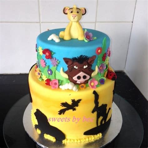 Lion King Birthday Cakes With Fondant Photo Lion King Cake Baby