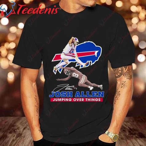 Buffalo Bills Josh Allens Signature Leap T Shirt Cool Buffalo Bills