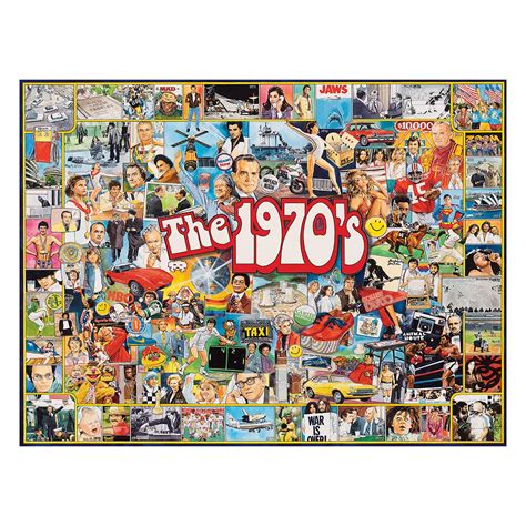 White Mountain Puzzles The Seventies 1970s 1000 Piece Jigsaw