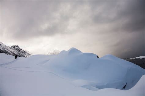 Premium Photo | Winter in lofoten islands, northern, norway.