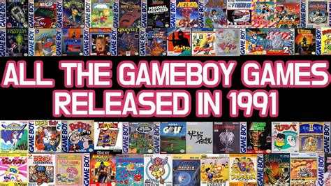 All The Game Boy Games Released In 1991 Qhd 60fps Youtube