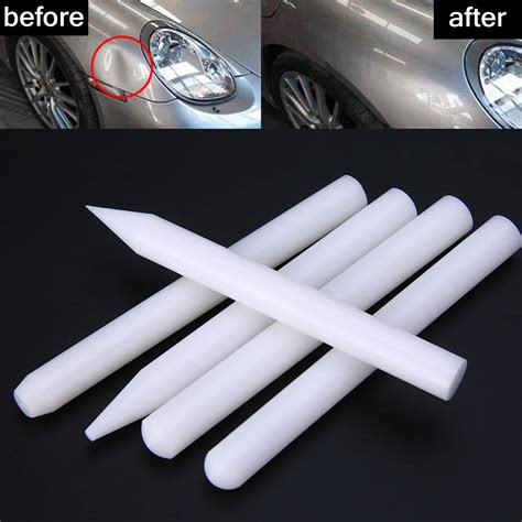 Mayitr Set Pcs White Pdr Nylon Pen Knock Down Car Paintless Dent