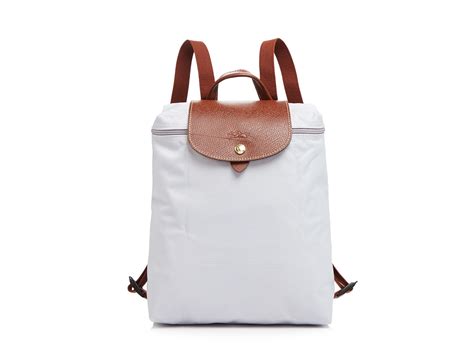 Longchamp Le Pliage Backpack In White Lyst