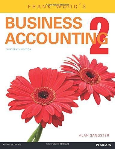 Frank Woods Business Accounting 13Th Edition Lalatee Store