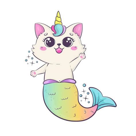 Unicorn Cat Cartoon