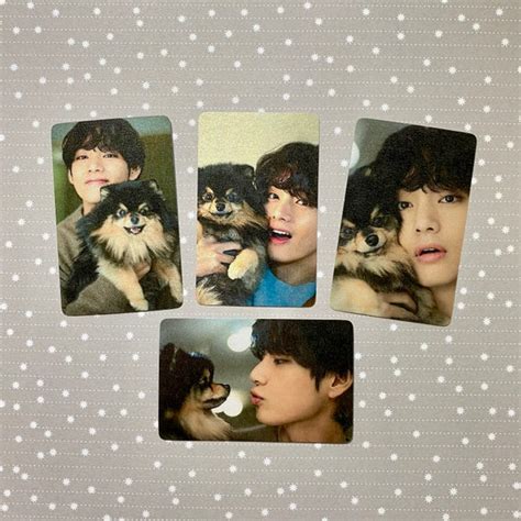 Taehyung And Yeontan Metallic Shimmer Photocards Etsy