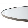 Miroir Mural Circum Clear Et Bord Gris Taupe XSmall Rond Diam 50 Cm AYTM