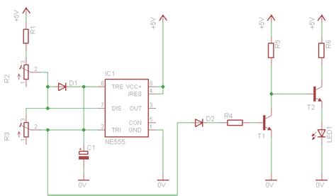 A 555 Breathing Pulsing Led