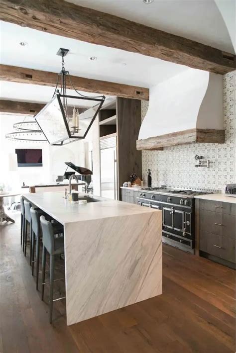 Inviting Kitchen Designs With Exposed Wooden Beams Digsdigs