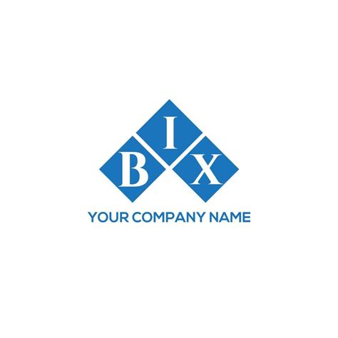 BIX Letter Logo Design On WHITE Background BIX Creative Initials