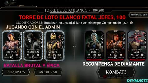 Torre De Loto Blanco Fatal Jefes Recompensa De Diamante Una