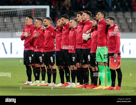 Albanian National Team during the Fifa World Cup Qualifiers , Qatar ...