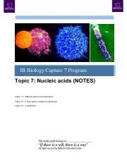 Topic Nucleic Acids Pdf Topic Nucleic Acids Notes Topic