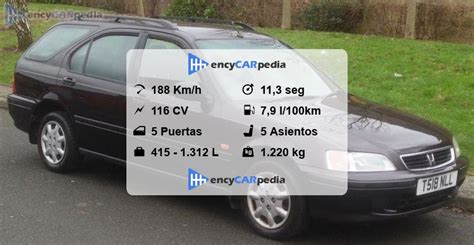 Honda Civic AeroDeck 1 6i SR Ficha Técnicas 1999 2000 rendimiento