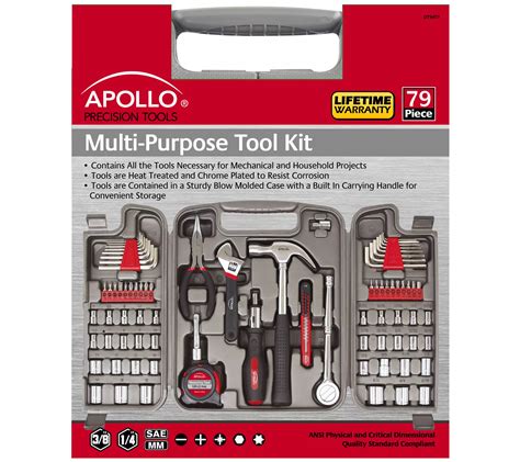 Apollo Tools 79-Piece Multi-Purpose Tool Kit - QVC.com