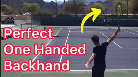 Hit A Perfect One Handed Topspin Backhand 5 Easy Steps Tennis