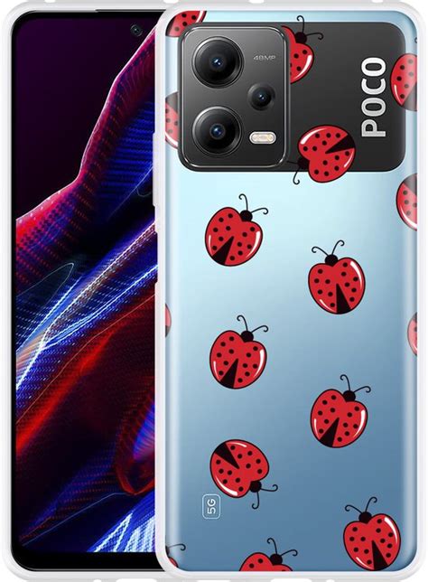 Cazy Hoesje Geschikt Voor Poco X5 Lieveheersbeestjes Bol